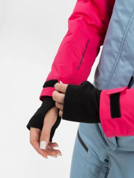 Комбинезон утепленный женский "Кухта" (ярко-розовый/бирюзовый)