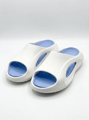 Сланцы женские STROBBS F7651-12 (бежевый/голубой)