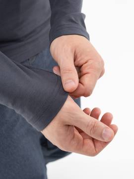 Лонгслив мужской арт.9337 (темно-серый)