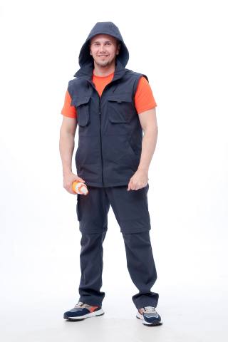 Костюм летний Softshell "Путешественник" (серо-синий)