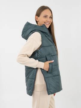 Жилет женский утепленный "Нева" (зеленый)