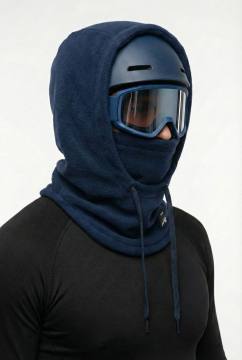 Балаклава-капор флисовая (синий)