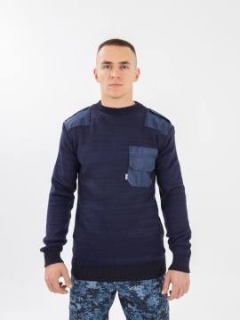 Джемпер "Покров" полушерстяной (синий)