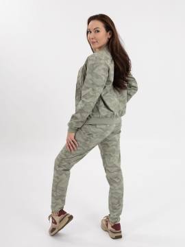 Куртка-бомбер летняя женская "Арма" (светлый камуфляж)