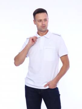 Рубашка-поло "Полиция" (белый) н/о
