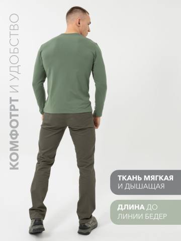 Лонгслив мужской арт.9337 (зеленый)