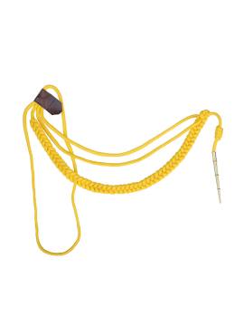 Аксельбант золотистый (шелк) (1коса, 1 наконечник)