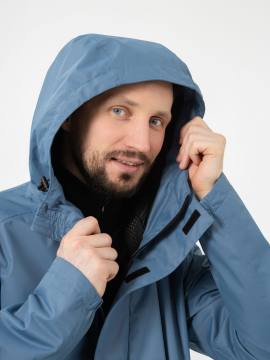 Куртка ветровлагозащитная "Ольхон" (серо-синий)