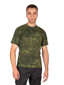 Футболка мужская (зеленый камуфляж "цифра")