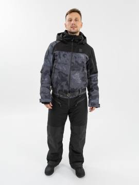 Комбинезон утепленный "Енисей" проклеен. (камуфляж/черный)
