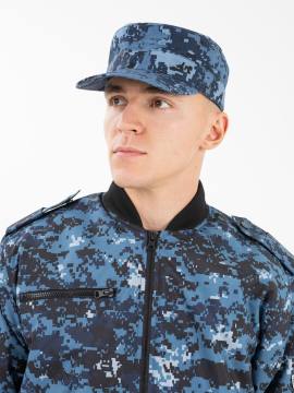 Куртка демисезонная "Пилот" (дюспо, синяя "цифра")