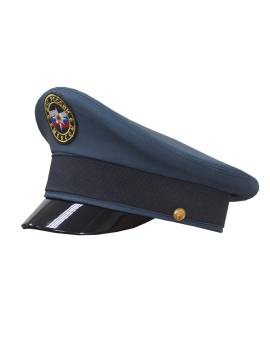 Фуражка МЧС н/о (синий, мягкий кант) с вышитой эмблемой (метал)