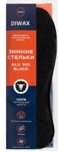 Стельки зимние DIWAX "ALU MIS BLACK" (натуральная овечья шерсть)