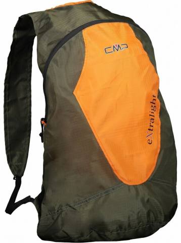 Рюкзак туристический CMP "PACKABLE"  15 л, 3V99777 04FG (хаки/оранжевый)