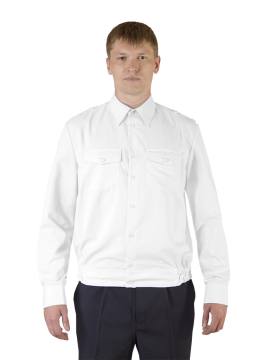 Рубашка форменная с д/р (белый) Полиция