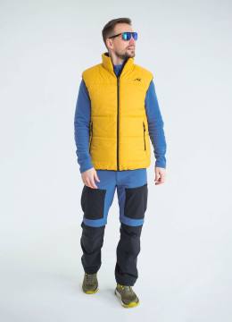 Жилет двухсторонний "Архыз" (черный/горчица) 