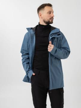 Куртка ветровлагозащитная "Ольхон" (серо-синий)