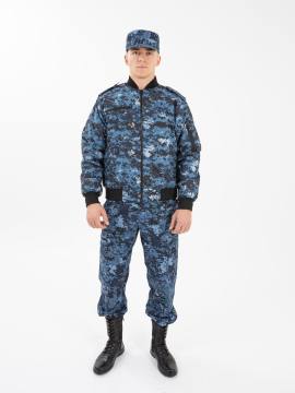 Куртка демисезонная "Пилот" (дюспо, синяя "цифра")