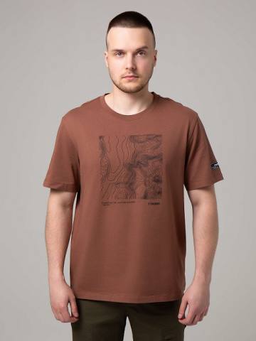 Футболка мужская СТРОББС (коричневый) E2517-7