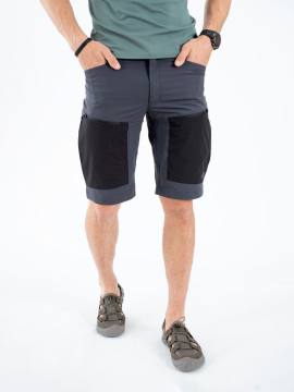 Шорты летние Softshell "Магул" (серо-синий/черный)