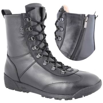 Ботинки зимние ДОФ "Патриот" 0055/1 ZA (натуральный мех) (черный)