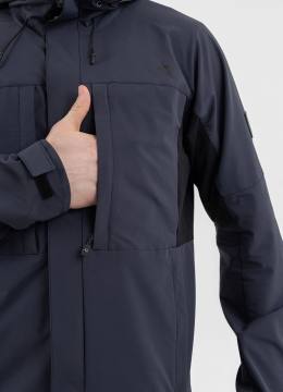Куртка летняя Softshell "Эльбрус" (серо-синий)