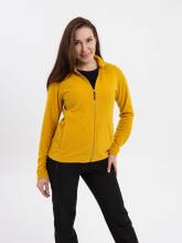 Куртка флисовая женская "Катунь" (горчица фактурный)