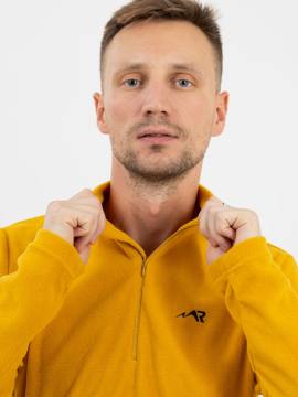 Куртка-анорак флисовая (горчица)