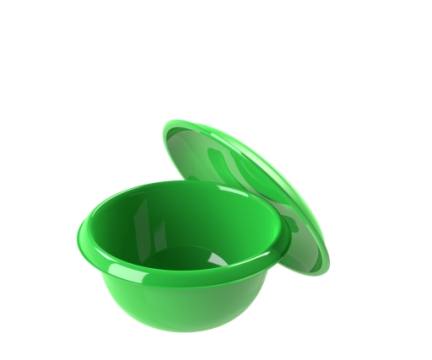 Миска п/а 1,3 л с крышкой-тарелкой