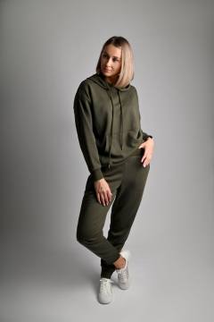 Костюм женский из футера "Игарка" (милитари)
