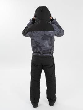 Комбинезон утепленный "Енисей" проклеен. (камуфляж/черный)