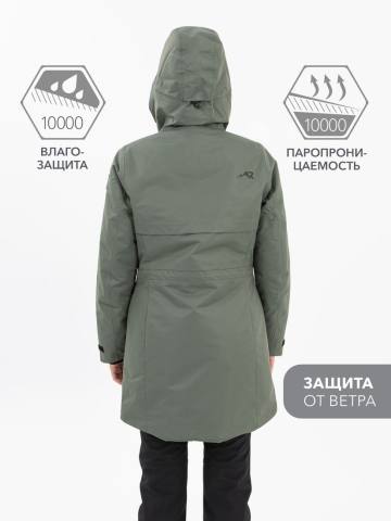Куртка демисезонная женская "Верея" (олива 10 000)