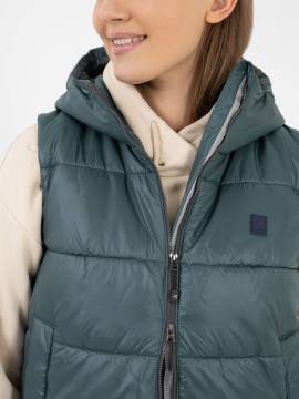 Жилет женский утепленный "Нева" (зеленый)