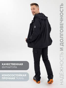 Куртка летняя Softshell "Эльбрус" (черный)