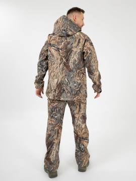 Костюм ветрозащитный "Ирбис Н" (софтшел, лесная расцветка)