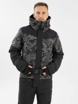 Комбинезон утепленный "Аркуда" (зеленый камуфляж/черный)