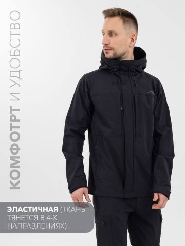Куртка летняя Softshell "Эльбрус" (черный)