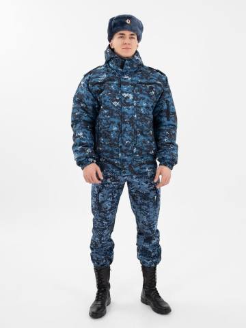 Куртка утепленная "Снег К" (дюспо, синяя "цифра")
