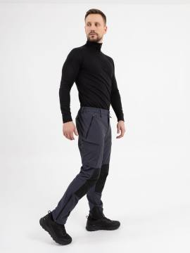 Брюки Softshell "Хангар" (серо-синий/черный)