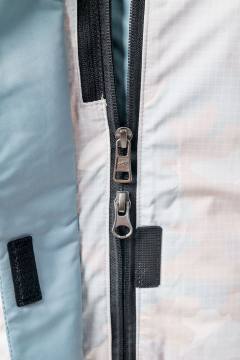 Комбинезон утепленный женский "Кухта" (бирюзовый/светлый камуфляж)