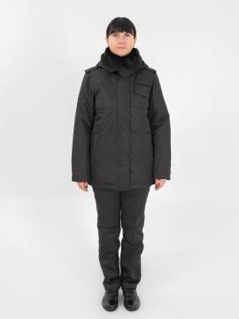 Куртка утепленная женская "Аврора" (мембрана, черный)