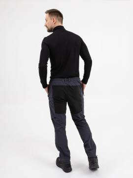 Брюки Softshell "Хангар" (серо-синий/черный)