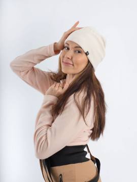 Шапка флисовая "Тундра" (молочный)