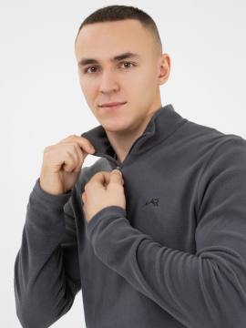 Куртка-анорак флисовая (темно-серый) 