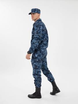 Куртка летняя "Бастион" (рип-стоп смесовый, синяя "цифра")