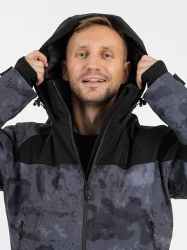 Комбинезон утепленный "Енисей" проклеен. (камуфляж/черный)