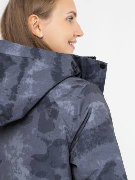 Куртка утепленная женская "Бирюса" (камуфляж серый)