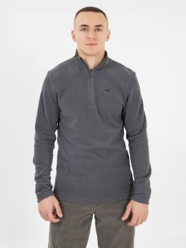 Куртка-анорак флисовая (темно-серый) 