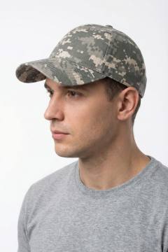Бейсболка летняя (сорочечная "серый пиксель") Р