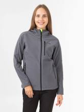 Куртка женская Softshell "Нея" (серый/лайм)